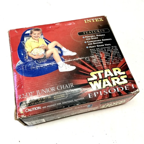Star Wars Episode 1 R2-D2  Intex Children’s Blow-up Inflatable Junior Chair NIB - Picture 4 of 7